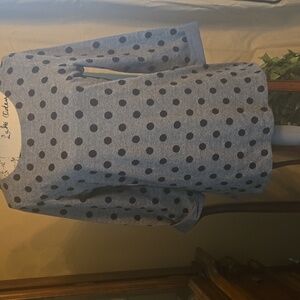 Talbots Charcoal Textured Top